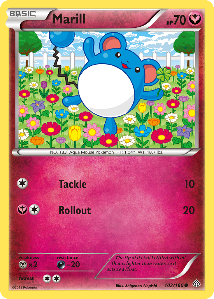 Marill (102/160) [XY: Primal Clash] | Nerdhalla Games