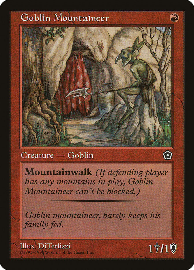 Goblin Mountaineer [Portal Second Age] | Nerdhalla Games