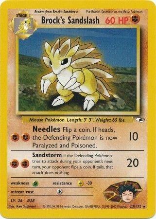 Brock's Sandslash (23/132) [Gym Heroes Unlimited] | Nerdhalla Games