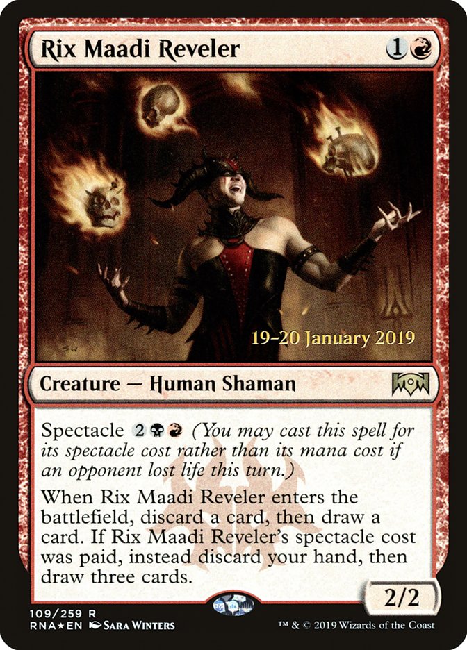 Rix Maadi Reveler [Ravnica Allegiance Prerelease Promos] | Nerdhalla Games