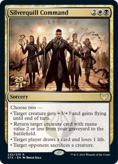 Silverquill Command [Strixhaven: School of Mages Prerelease Promos] | Nerdhalla Games