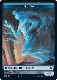 Illusion // Plant Double-sided Token [Zendikar Rising Tokens] | Nerdhalla Games