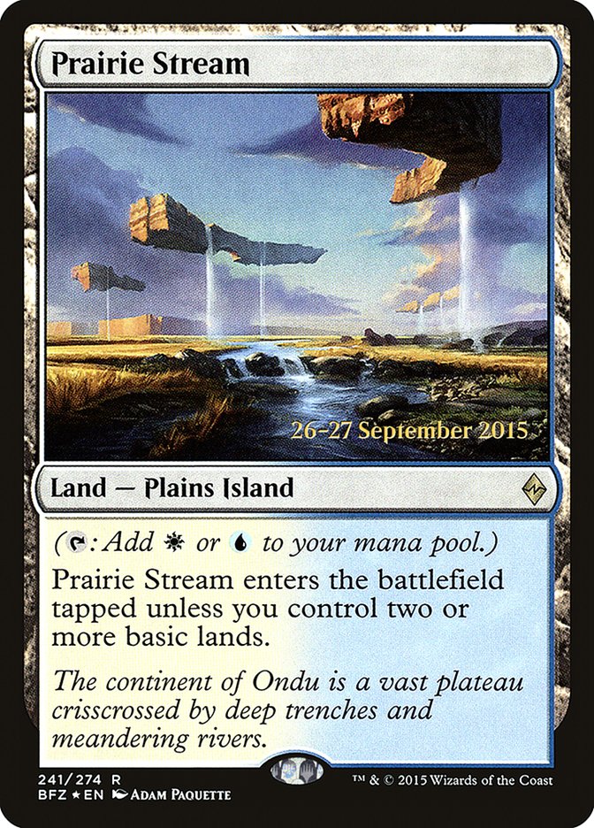 Prairie Stream  [Battle for Zendikar Prerelease Promos] | Nerdhalla Games