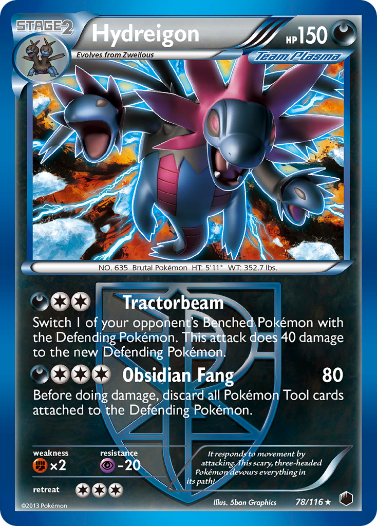 Hydreigon (78/116) [Black & White: Plasma Freeze] | Nerdhalla Games