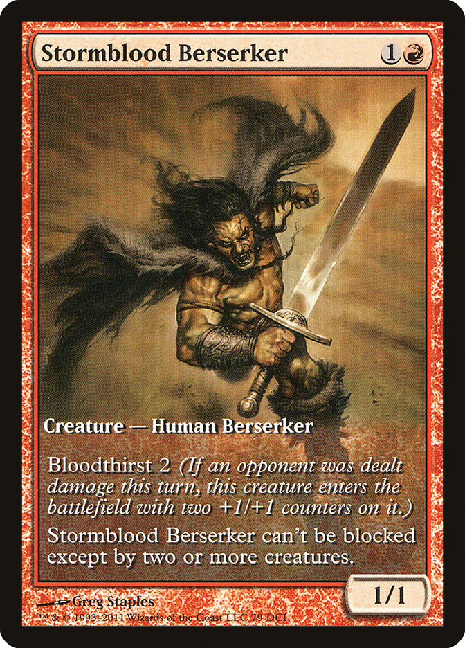 Stormblood Berserker (Extended) [Magic 2012 Promos] | Nerdhalla Games