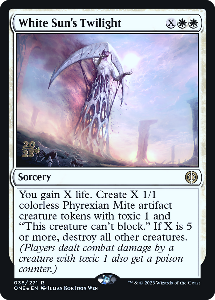 White Sun's Twilight [Phyrexia: All Will Be One Prerelease Promos] | Nerdhalla Games