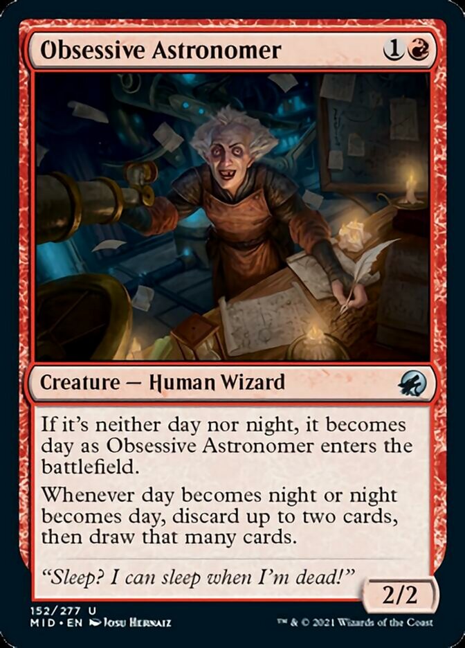 Obsessive Astronomer [Innistrad: Midnight Hunt] | Nerdhalla Games