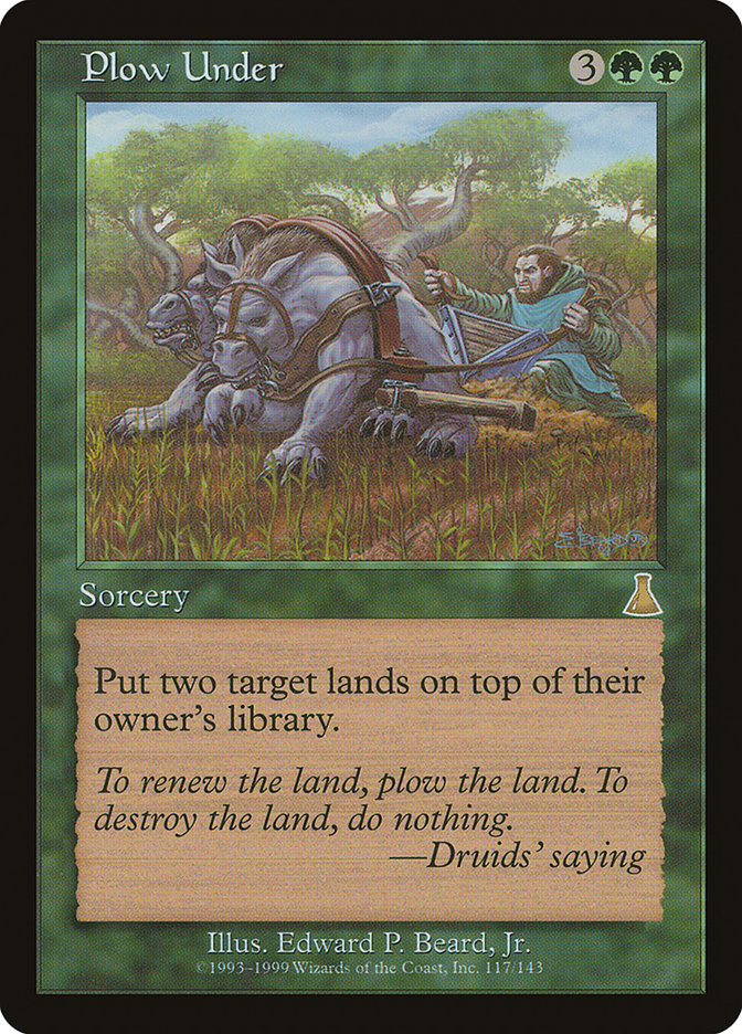 Plow Under [Urza's Destiny] | Nerdhalla Games