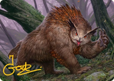 Owlbear Art Card (Gold-Stamped Signature) [Dungeons & Dragons: Adventures in the Forgotten Realms Art Series] | Nerdhalla Games