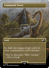 Command Tower // Commander Tower (Borderless) [Jurassic World Collection] | Nerdhalla Games