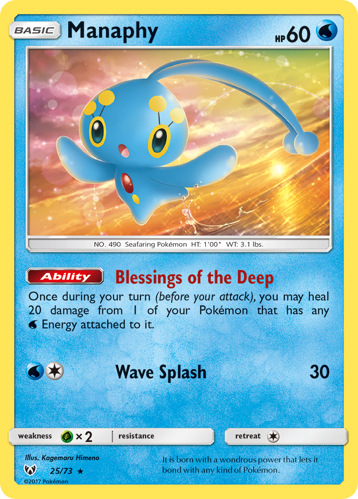 Manaphy (25/73) [Sun & Moon: Shining Legends] | Nerdhalla Games