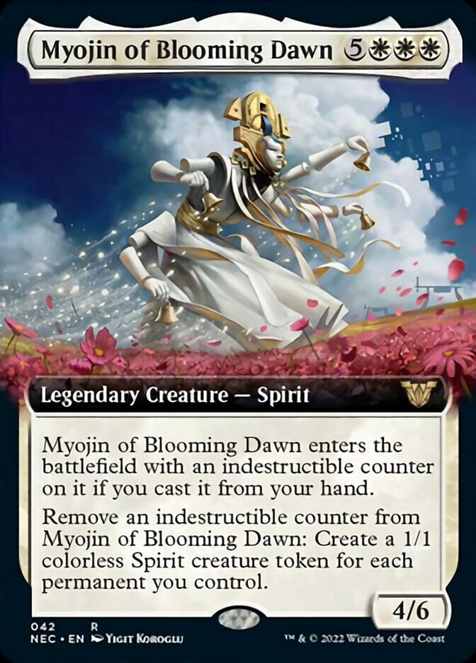 Myojin of Blooming Dawn (Extended) [Kamigawa: Neon Dynasty Commander] | Nerdhalla Games