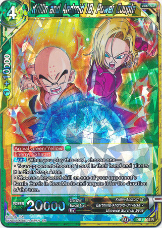 Krillin and Android 18, Power Couple (DB1-093) [Dragon Brawl] | Nerdhalla Games