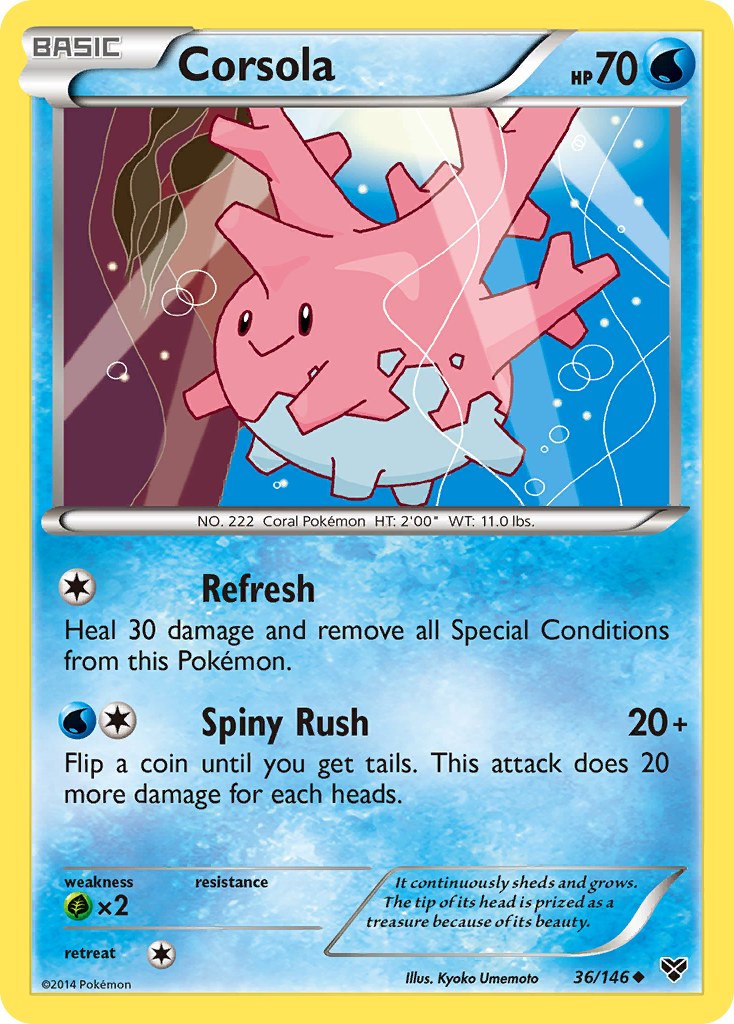 Corsola (36/146) [XY: Base Set] | Nerdhalla Games