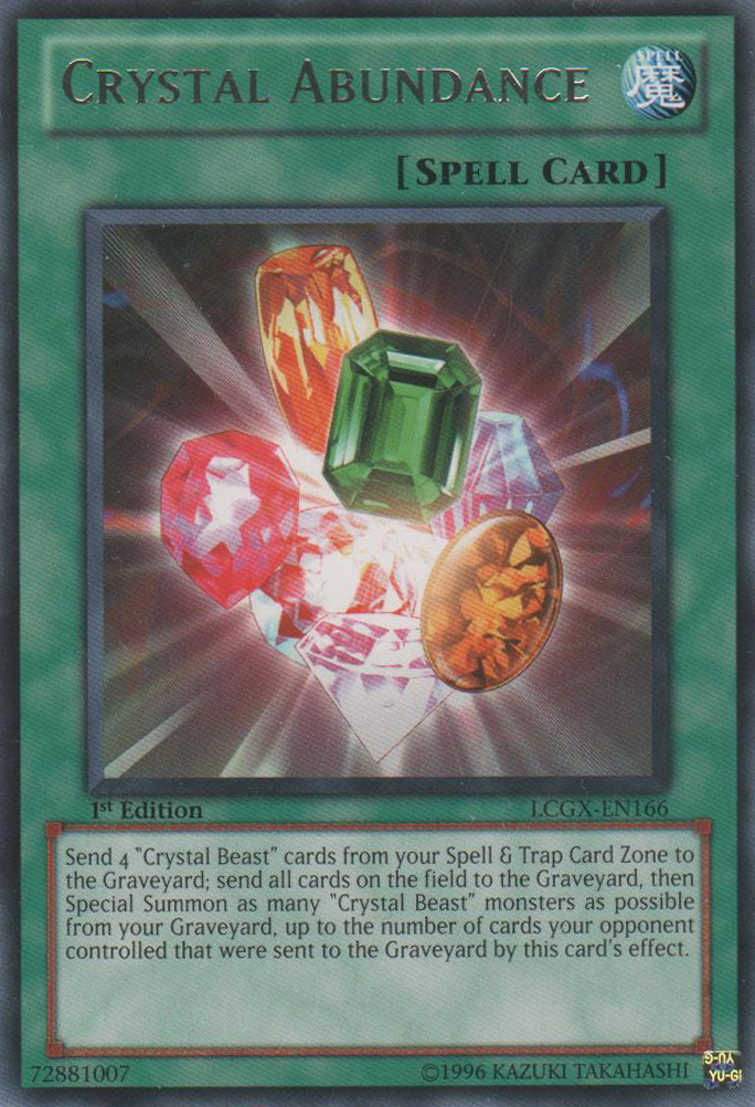 Crystal Abundance [LCGX-EN166] Rare | Nerdhalla Games