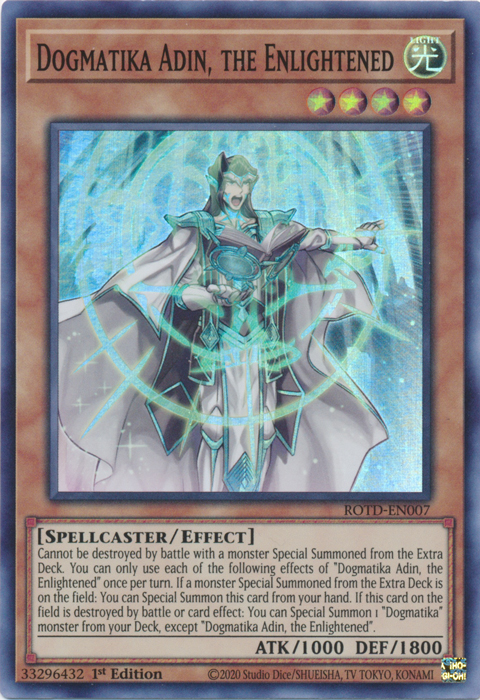 Dogmatika Adin, the Enlightened [ROTD-EN007] Super Rare | Nerdhalla Games