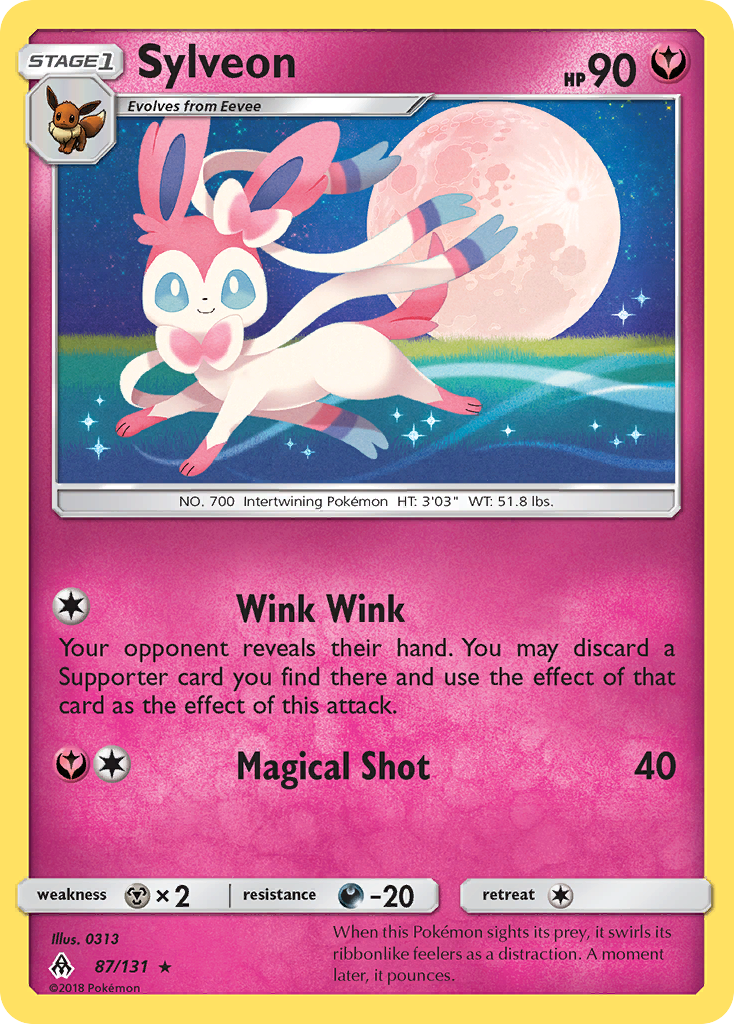 Sylveon (87/131) [Sun & Moon: Forbidden Light] | Nerdhalla Games