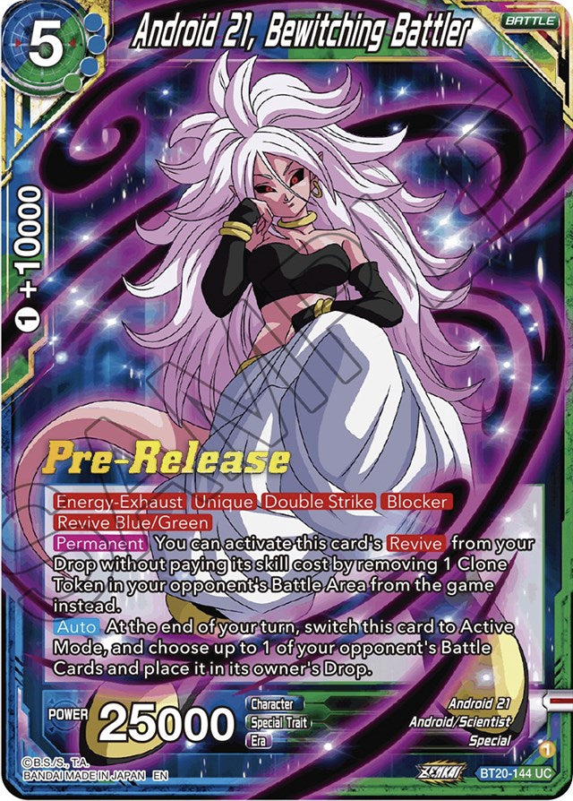 Android 21, Bewitching Battler (BT20-144) [Power Absorbed Prerelease Promos] | Nerdhalla Games