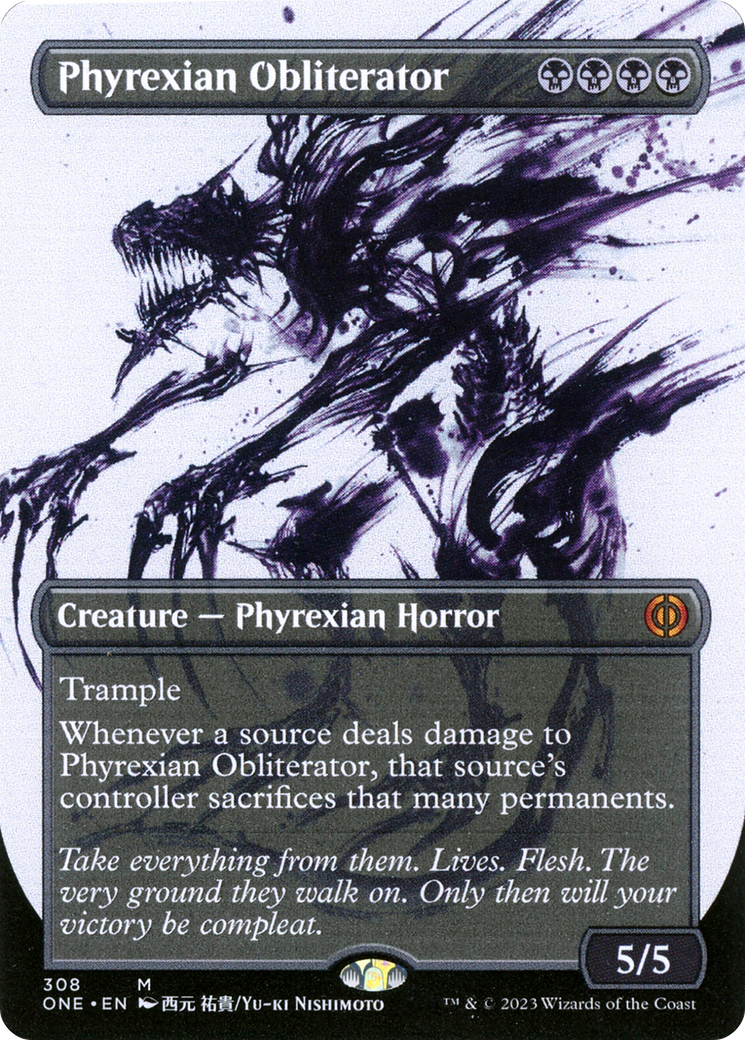 Phyrexian Obliterator (Borderless Ichor) [Phyrexia: All Will Be One] | Nerdhalla Games