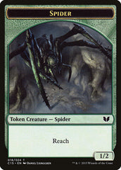 Saproling // Spider Double-Sided Token [Commander 2015 Tokens] | Nerdhalla Games