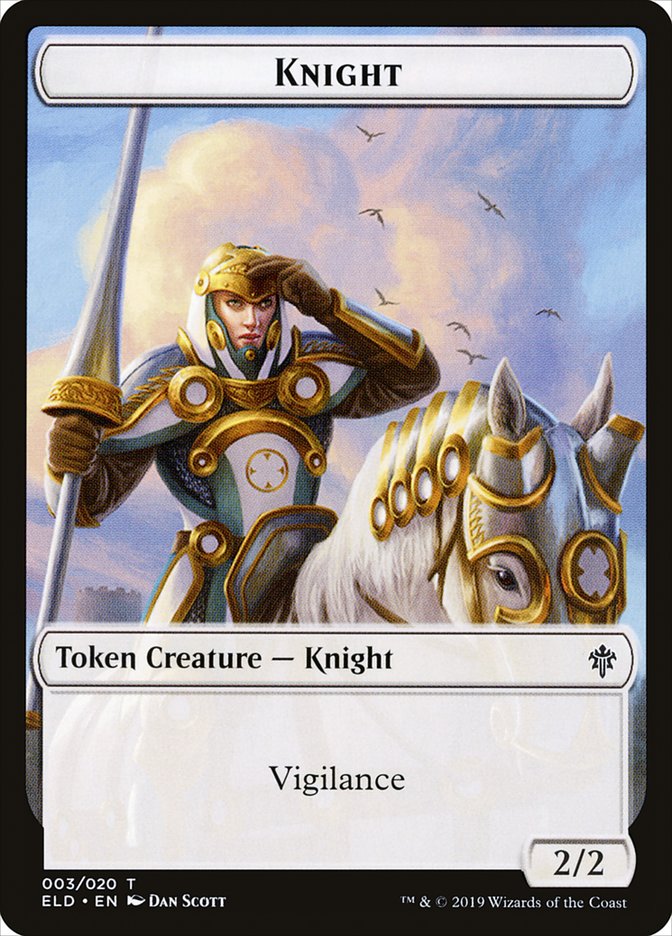 Knight [Throne of Eldraine Tokens] | Nerdhalla Games