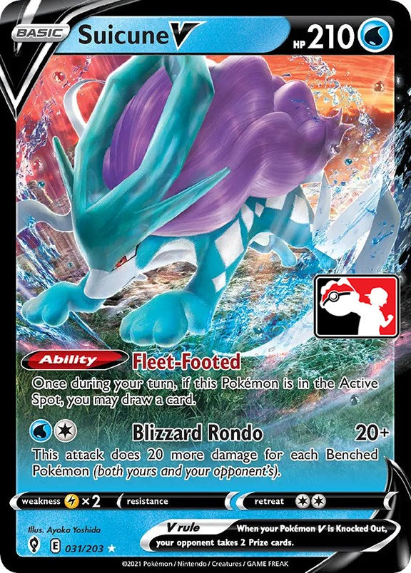 Suicune V (031/203) [Prize Pack Series One] | Nerdhalla Games