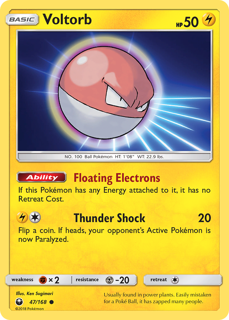 Voltorb (47/168) [Sun & Moon: Celestial Storm] | Nerdhalla Games