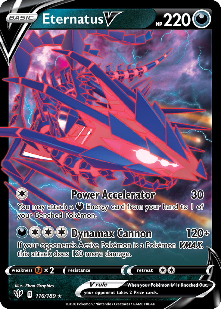 Eternatus V (116/189) (Jumbo Card) [Sword & Shield: Darkness Ablaze] | Nerdhalla Games