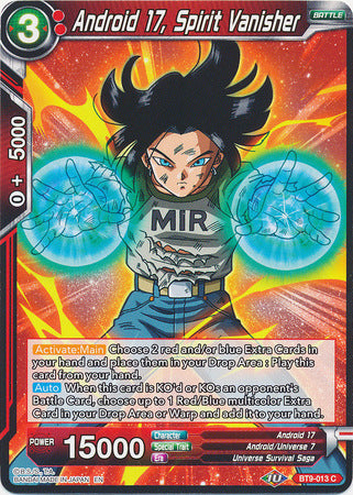 Android 17, Spirit Vanisher [BT9-013] | Nerdhalla Games