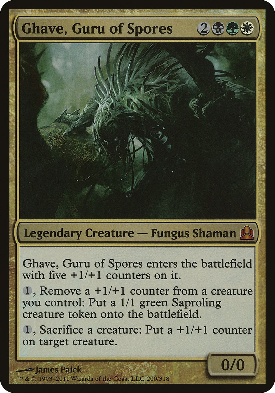 Ghave, Guru of Spores (Oversized) [Commander 2011 Oversized] | Nerdhalla Games