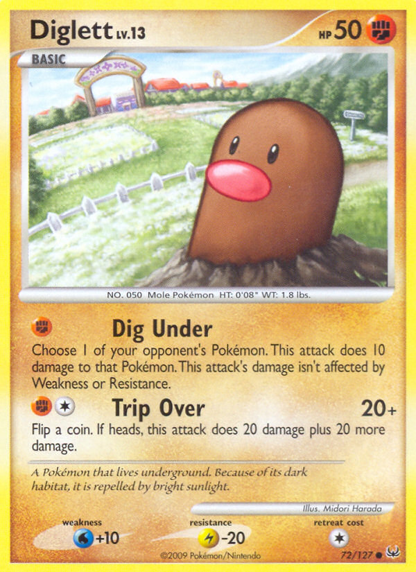 Diglett (72/127) [Platinum: Base Set] | Nerdhalla Games