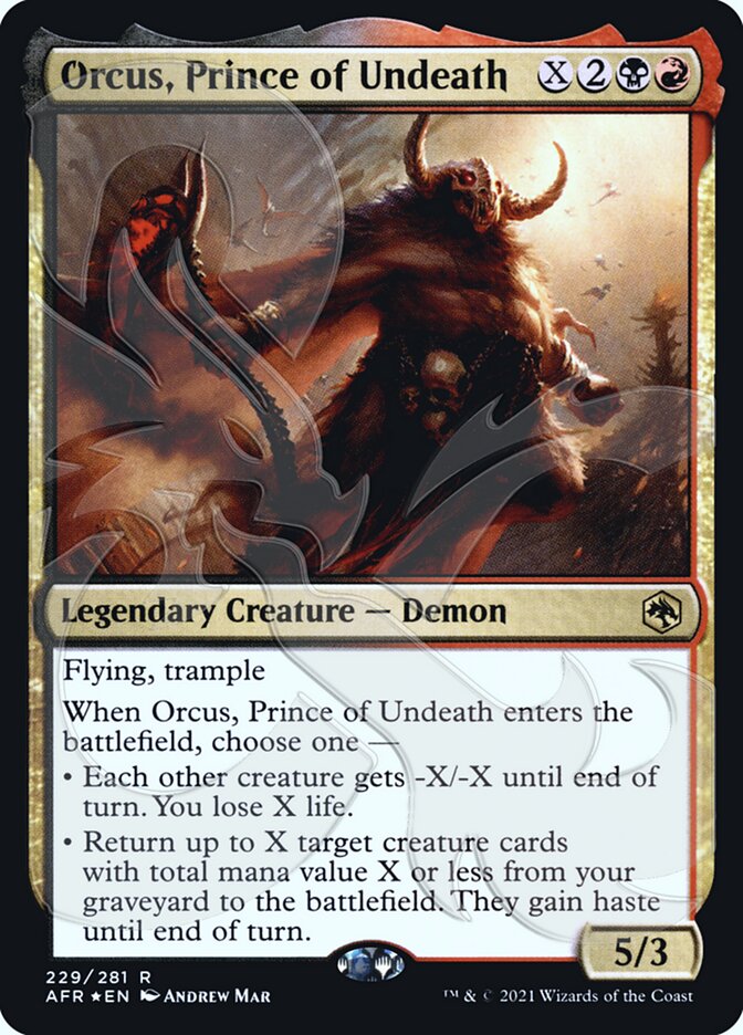 Orcus, Prince of Undeath (Ampersand Promo) [Dungeons & Dragons: Adventures in the Forgotten Realms Promos] | Nerdhalla Games