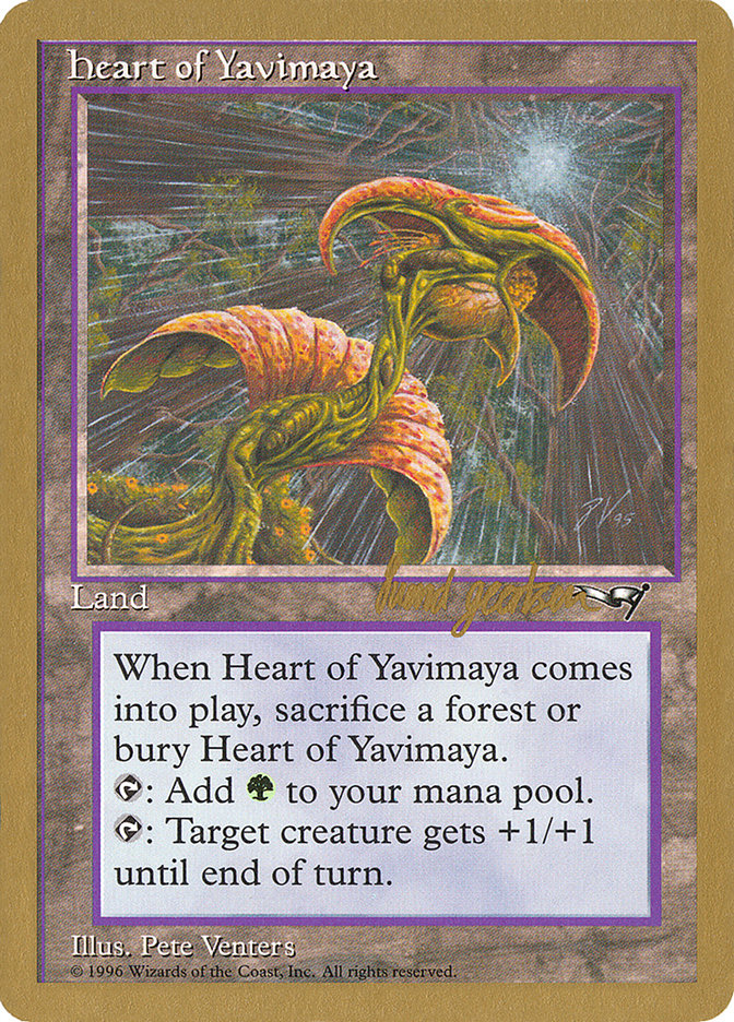 Heart of Yavimaya (Svend Geertsen) [World Championship Decks 1997] | Nerdhalla Games