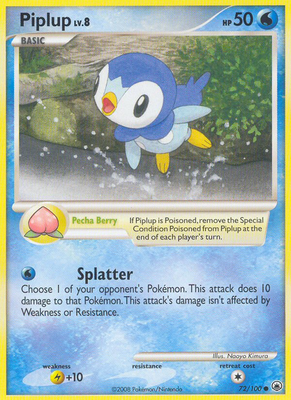 Piplup (72/100) [Diamond & Pearl: Majestic Dawn] | Nerdhalla Games