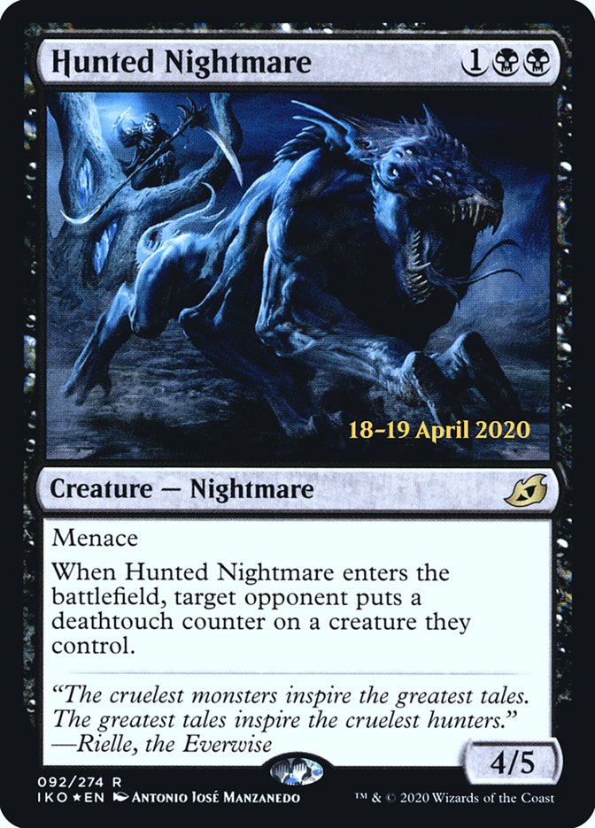 Hunted Nightmare  [Ikoria: Lair of Behemoths Prerelease Promos] | Nerdhalla Games