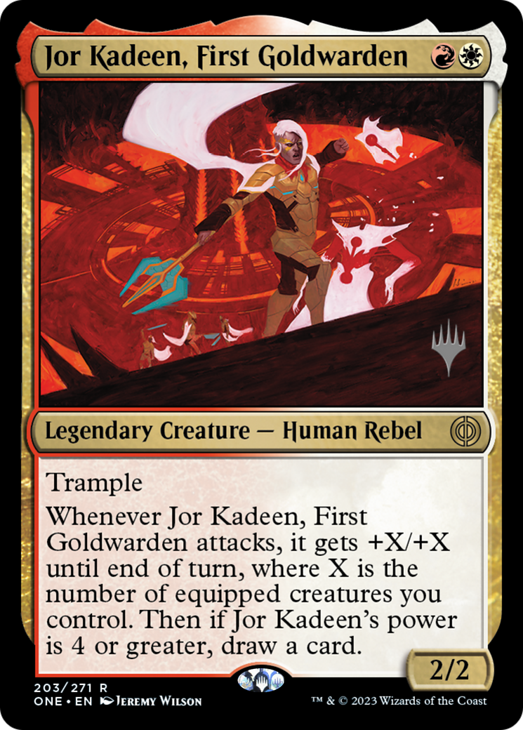 Jor Kadeen, First Goldwarden (Promo Pack) [Phyrexia: All Will Be One Promos] | Nerdhalla Games