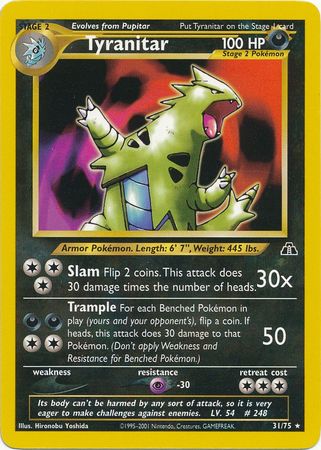 Tyranitar (31/75) [Neo Discovery Unlimited] | Nerdhalla Games