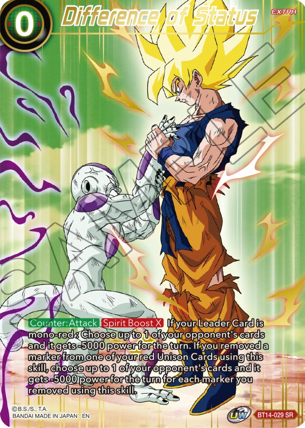 Difference of Status (BT14-029) [Theme Selection: History of Son Goku] | Nerdhalla Games