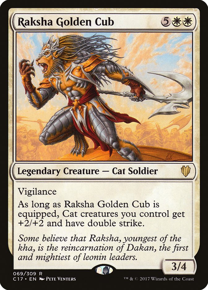 Raksha Golden Cub [Commander 2017] | Nerdhalla Games