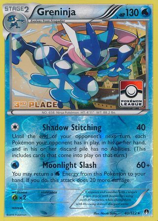 Greninja (40/122) (League Promo 3rd Place) [XY: BREAKpoint] | Nerdhalla Games