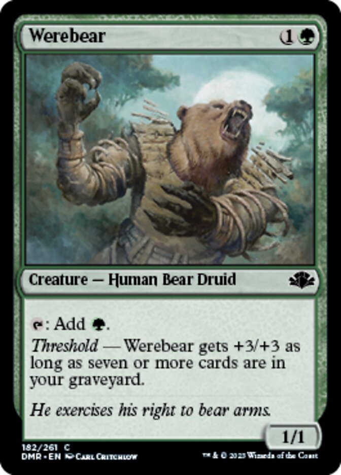 Werebear [Dominaria Remastered] | Nerdhalla Games