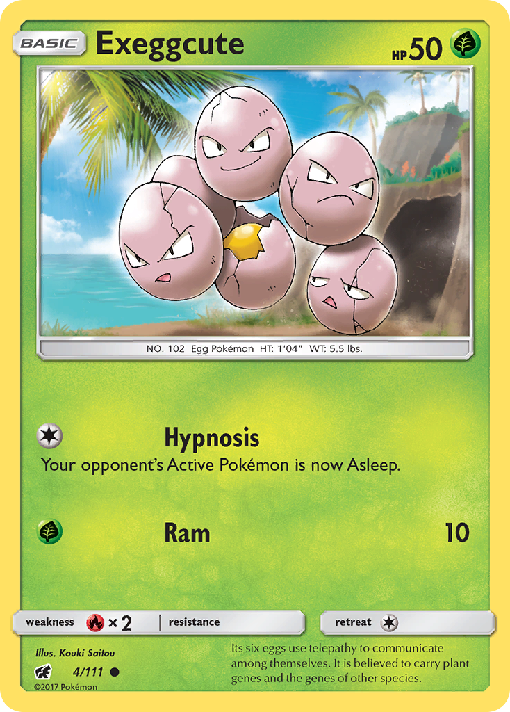 Exeggcute (4/111) [Sun & Moon: Crimson Invasion] | Nerdhalla Games