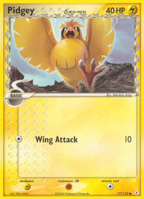 Pidgey (77/110) (Delta Species) [EX: Holon Phantoms] | Nerdhalla Games