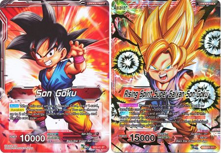 Son Goku // Rising Spirit Super Saiyan Son Goku (Starter Deck - The Extreme Evolution) (SD2-01) [Cross Worlds] | Nerdhalla Games