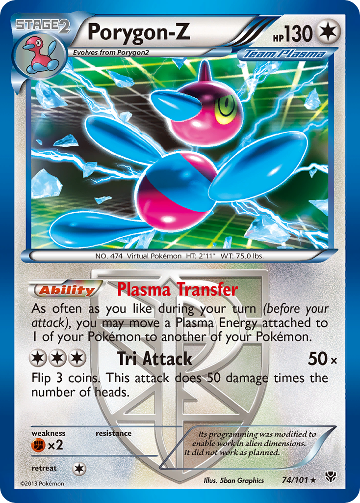 Porygon-Z (74/101) [Black & White: Plasma Blast] | Nerdhalla Games