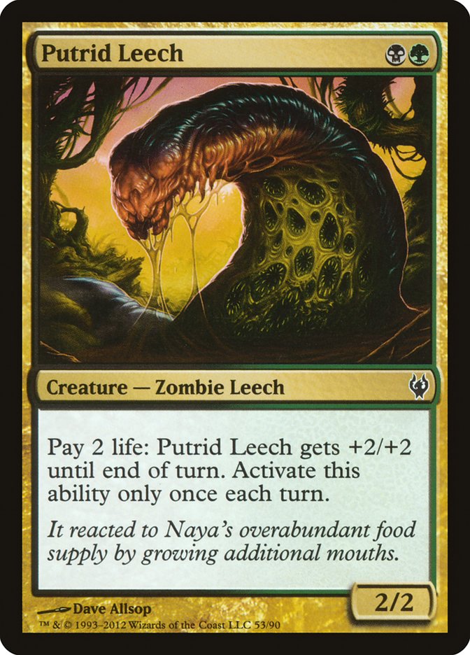 Putrid Leech [Duel Decks: Izzet vs. Golgari] | Nerdhalla Games