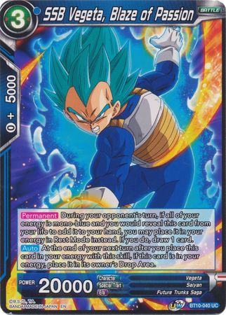 SSB Vegeta, Blaze of Passion [BT10-040] | Nerdhalla Games