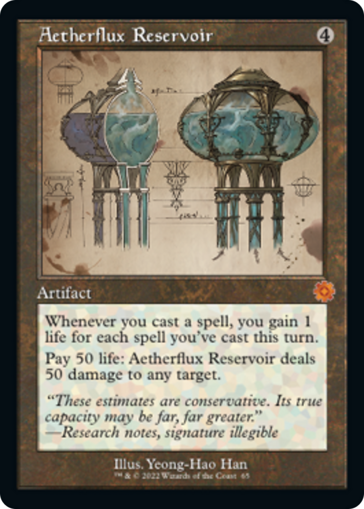 Aetherflux Reservoir (Retro Schematic) [The Brothers' War Retro Artifacts] | Nerdhalla Games