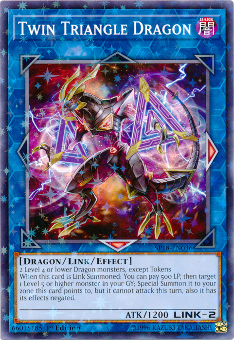 Twin Triangle Dragon [SP18-EN036] Starfoil Rare | Nerdhalla Games