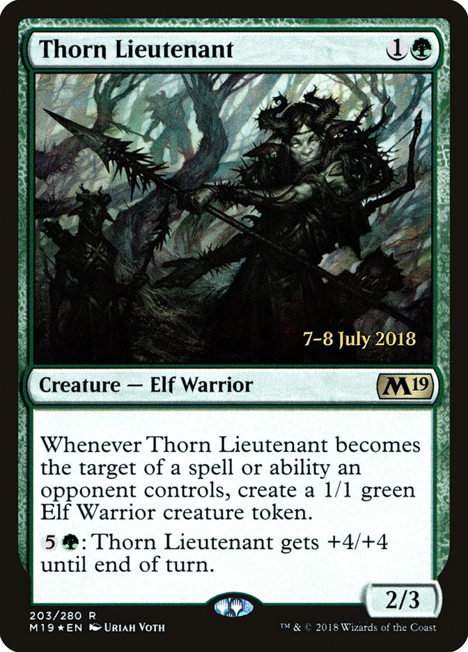 Thorn Lieutenant  [Core Set 2019 Prerelease Promos] | Nerdhalla Games